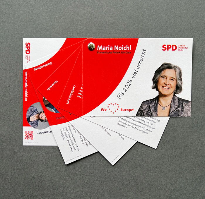 Postkartenfächers für Maria Noichl