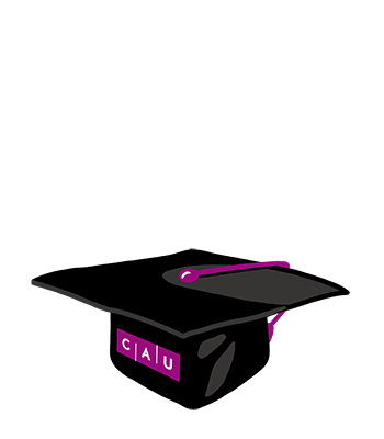 Doktorhut mit CAU-Logo